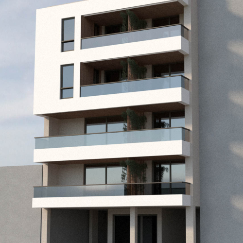 3D render of the building under construction by XG Group of Engineers, Kanari 61, Volos